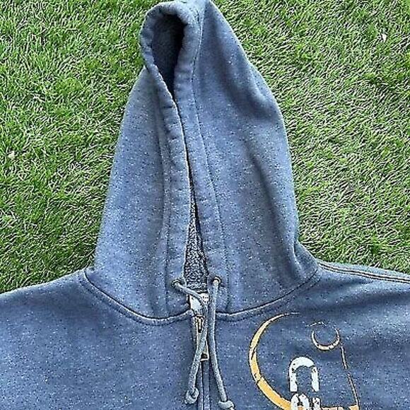 Vintage Y2K Carhartt Hoodie Mens 2XL Grey Zip Up Spell Out Work Wear Grunge‎ - Picture 3 of 7